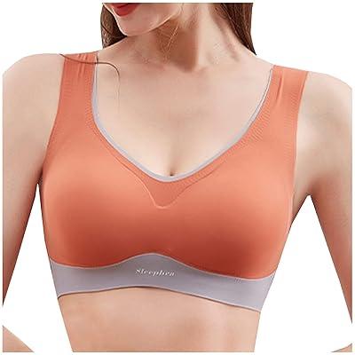 Front Fastening Bras for Women Front Fastening Bras for Women Women Ultra  Thin Ice Silk Bra Comfortable Plus Size Seamless Wireless Sports Bra with  Removable Pads : : Fashion