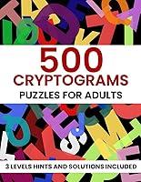 Algopix Similar Product 16 - Cryptograms Puzzle Book for Adults 500