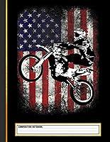 Algopix Similar Product 17 - Dirt Bike American Flag Motocross Biker