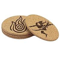 Algopix Similar Product 4 - Avatar 4 Coaster Set Earth Water Air