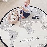 Algopix Similar Product 8 - 53 Inches Adventure World Map Pattern