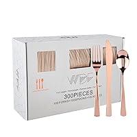 Algopix Similar Product 4 - WDF 300 Pieces Rose Gold Plastic