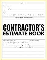 Algopix Similar Product 15 - Estimate Book Contractor Job Estimate