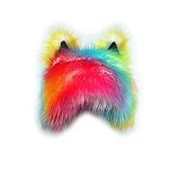 Algopix Similar Product 9 - Colorful Faux Fur Earflap Hats with Cat