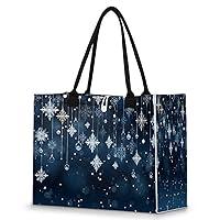 Algopix Similar Product 16 - POFATO Tote Bag for Women Snowflake