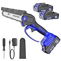 Algopix Similar Product 8 - Mini Chainsaw Cordless 4 Inch Electric