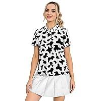 Algopix Similar Product 11 - Yfduk Womens Short Sleeve Polo Shirts