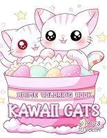 Algopix Similar Product 1 - Anime Coloring Book Kawaii Cats Enjoy