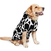 Algopix Similar Product 3 - Cow Skin Dog Hoodie Soft Dog Clothes