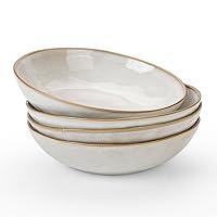 Algopix Similar Product 9 - famiware Large Pasta Bowls Set of 4