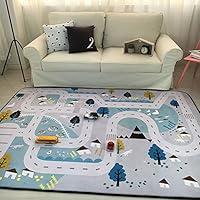 Algopix Similar Product 14 - MAXYOYO Play Mat for Baby Grey Area Rug