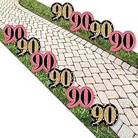Algopix Similar Product 10 - Big Dot of Happiness Chic 90th Birthday