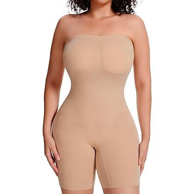 Bodysuit for Women Tummy Control Shapewear Mid-Thigh Seamless Full Body  Shaper