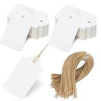 Algopix Similar Product 13 - SallyFashion 100pcs White Paper Gift