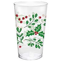 Algopix Similar Product 20 - Amscan Holly Printed Tumblers16 oz 