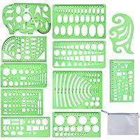 Algopix Similar Product 3 - QincLing 11 Pieces Geometric Drawings