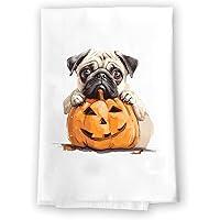 Algopix Similar Product 5 - Adorable Fall Kitchen Hand Towel  Pug