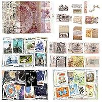 Algopix Similar Product 18 - JUYUN 193 Sheets Vintage Postage Stamp