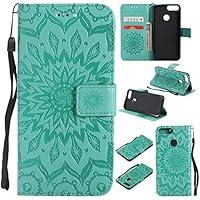 Algopix Similar Product 1 - Leather Wallet Case for Huawei P Smart