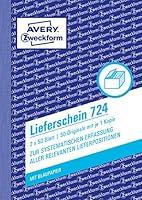 Algopix Similar Product 17 - Avery Zweckform 724 Delivery Note DIN