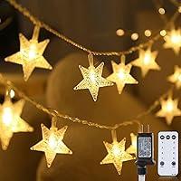 Algopix Similar Product 18 - Star String Lights Plug in  33 ft 100