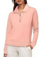 Algopix Similar Product 6 - WIHOLL Half Zip Sweatshirt Women