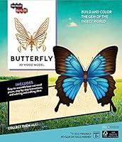 Algopix Similar Product 5 - IncrediBuilds: Butterfly 3D Wood Model
