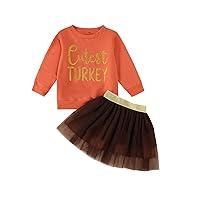 Algopix Similar Product 9 - FYBITBO Toddler Baby Girl Thanksgiving