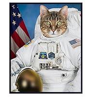 Algopix Similar Product 19 - Cat Astronaut  Cat Wall Decor 