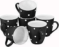 Algopix Similar Product 7 - Bruntmor 16 Oz Polka Dot Coffee Mug Set