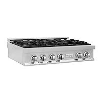 Algopix Similar Product 12 - ZLINE 36 in Rangetop with 6 Gas