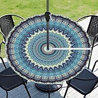 Algopix Similar Product 10 - Hexteria Mandala Outdoor Round