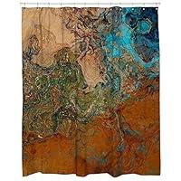 Algopix Similar Product 3 - Abstract art shower curtain southwest