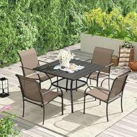 Algopix Similar Product 20 - VICLLAX 5 Pieces Patio Outdoor Dining