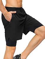 Algopix Similar Product 20 - Poriff Men Shorts Athletic with Pockets