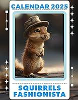 Algopix Similar Product 17 - Squirrels Fashionista Calendar 2025