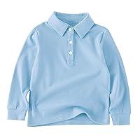 Algopix Similar Product 20 - Boys School Long Sleeve Shirt Button