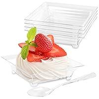 Algopix Similar Product 13 - 100 Pack 1 oz Small Dessert Plates for