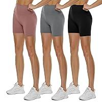 Algopix Similar Product 6 - 3 Pack High Waisted Biker Shorts for