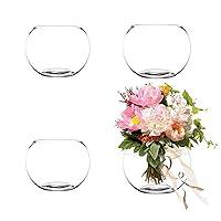 Algopix Similar Product 9 - Hyuetrsa 4 Pack Clear Bubble Bowl Glass