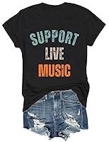 Algopix Similar Product 17 - Support Live Music Tshirt Support Live