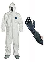 Algopix Similar Product 18 - Dupont Disposable White Tyvek Coverall