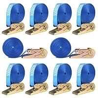 Algopix Similar Product 8 - FIXKIT 10x Ratchet Tie Down Strap