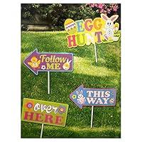 Algopix Similar Product 17 - Easter Egg Hunt Colorful Sign Kit  4