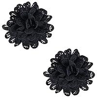 Algopix Similar Product 16 - 2 Pcs 315 Inch Fabric Flowers Clips