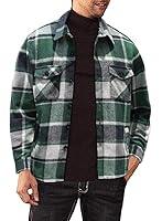 Algopix Similar Product 2 - JMIERR Mens Flannel Shirts Long Sleeve