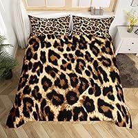 Algopix Similar Product 10 - Feelyou Black Brown Leopard Print