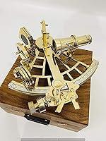 Algopix Similar Product 9 - Vintage Brass Sextant with Wooden Box