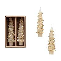 Algopix Similar Product 11 - Unscented Tree Shaped Taper Candles w