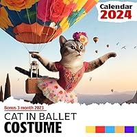 Algopix Similar Product 7 - Cat In Ballet Costume Calendar 2024